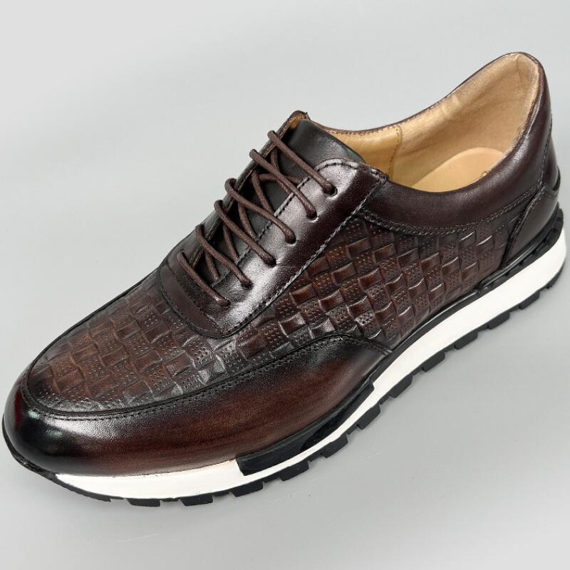 Fashion New Men's Shoes Comfortable Leather Handmade Shoes Non-slip Party Dress Men's Shoes Zapatos Hombre A28