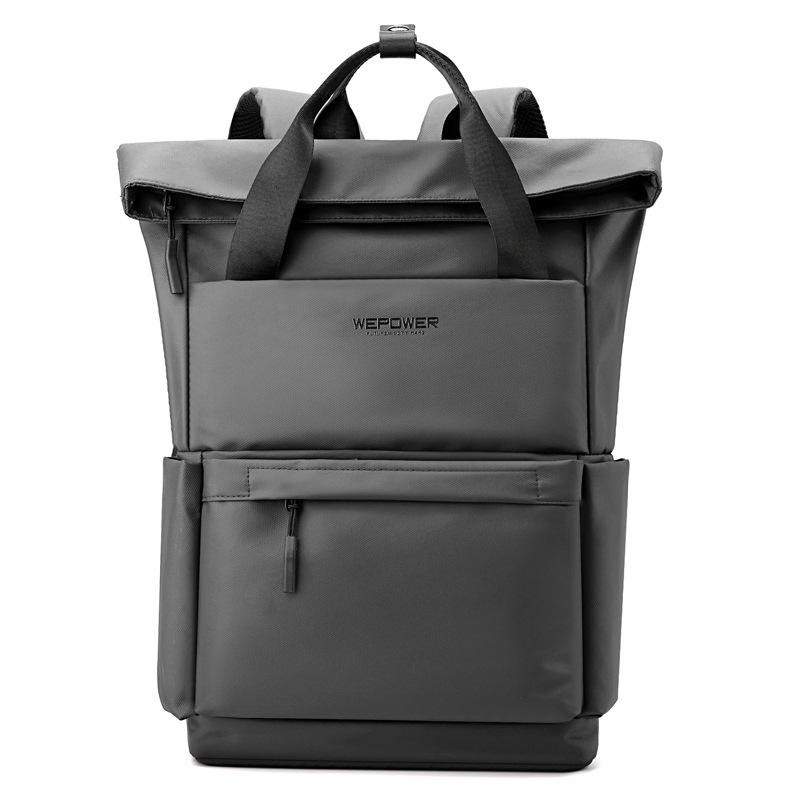 SchoolbagWEPOWER New college student large-capacity backpack, short-trip backpack, computer bag, light casual schoolbag