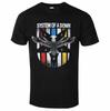 System Of A Down Eagle Colours Pattern Printed Tshirt Casual Street Style Cotton Tshirt Suitable For Enthusiasts To Wear