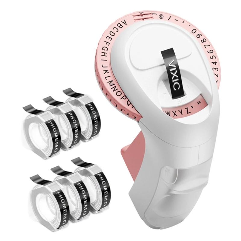 Household Embossing Label Maker Easy To Use Portable E975 Labelling Device for Print Price Date Names