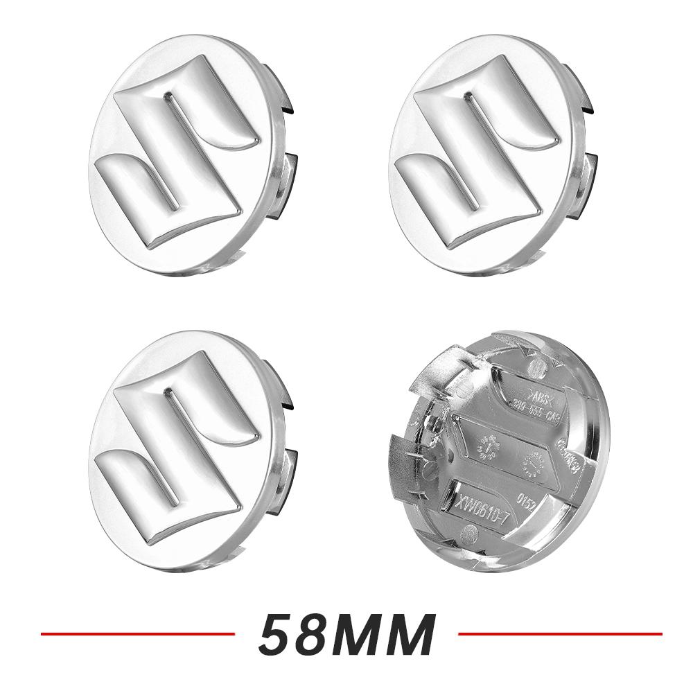 

4pcs 54/58mm Car Wheel Center Covers Hub Caps Auto Decoration Accessories For Suzuki Alto Swift Tianyu SX4 Shangyue Ruiqi Baleno