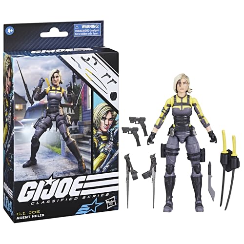 G.I. Joe Classified Series Agent Helix Collectible Action Figure, 104cm, 6-inch Action Figure for Boys & Girls, Includes 8 Accessories