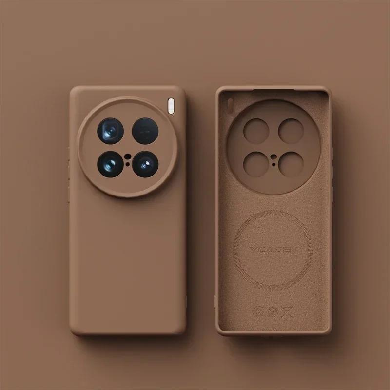 For Magsafe Liquid Silicone Case For VIVO X300 Ultra Soft Skin Smooth Magnetic Wireless Charging Cover Bumper For VIVO X300Ultra