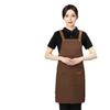 Solid Color Kitchen Apron Oil Resistant Cleaning Apron Waterproof Apron  Restaurant