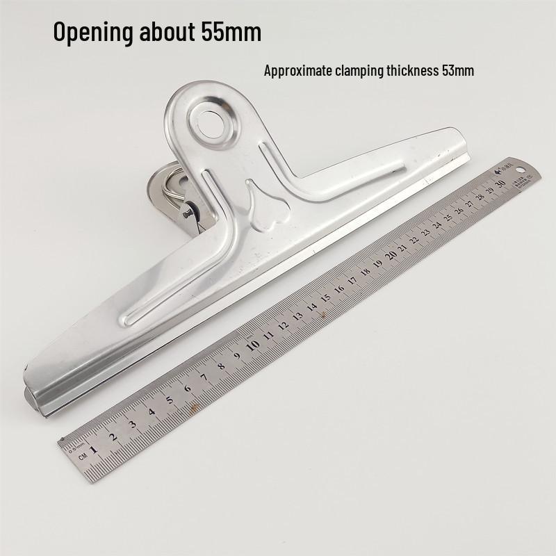 Stainless Steel Bill Clip for Office: Available In Extra Large, Large, Medium, Small Sizes for Finance, Iron Receipts, and Stationery Supplies.