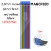 Black Tech Multi-Color 2.0mm Automatic Graphite Pencil with Replaceable Lead - No Sharpening Needed, Ideal for Drawing & Engineering
