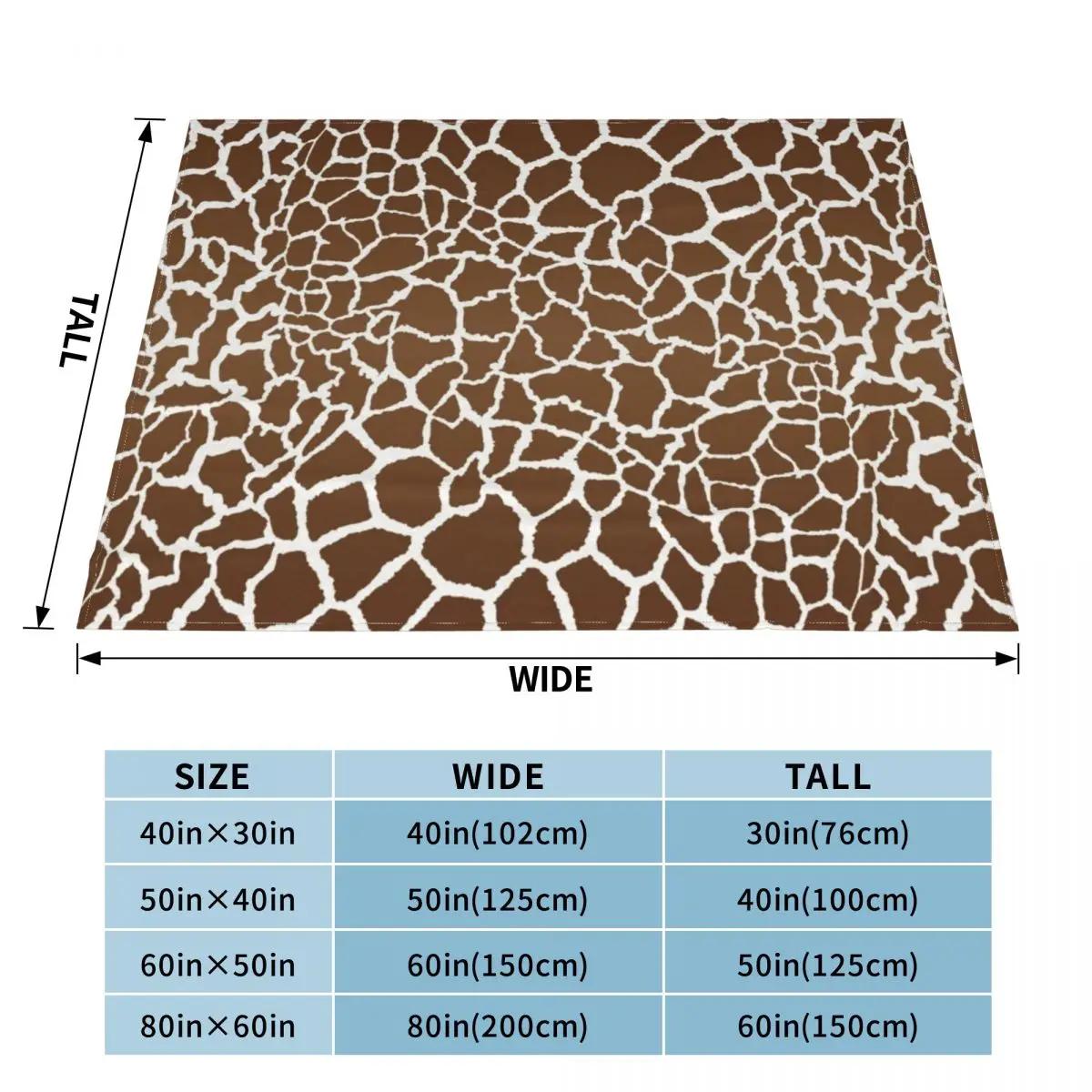 Giraffe print Throw Blanket Stuffeds warm for winter Summer Beddings Blankets 100cmx150cm королевский синий