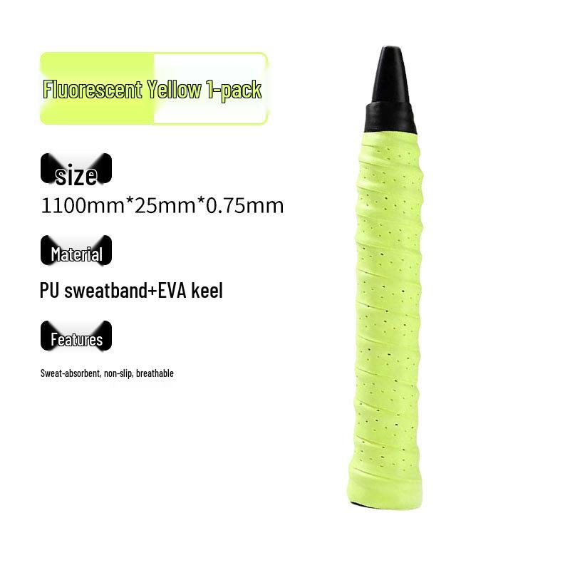 Dragon Bone Perforated Badminton Grip: Anti-Slip, Sweat-Absorbent, Breathable Wrap for Tennis Rackets & Fishing Rods