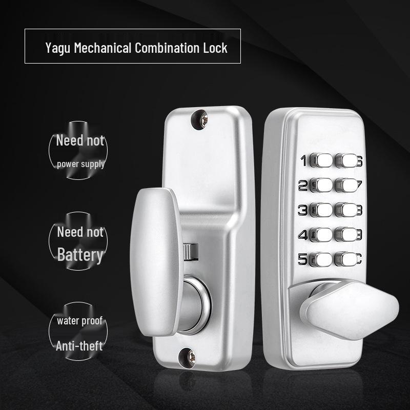 Mechanical Password Lock for Doors - No Power Needed, Ideal for Home, Office, or Supply Room
