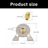 Durability Copper Stainless Steel Gas Tank Adapter Camping Mini Cookware Connector For Outdoor Campings stove Tool
