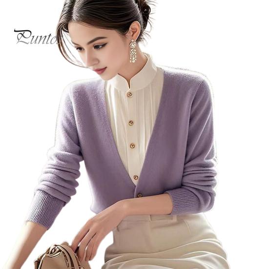 

Женский поддельный свитер из двух частей с длинным рукавом и полуворотником-водолазкой контрастного цвета, свитер-рубашка в стиле ретро, вязаные топы фиолетовый