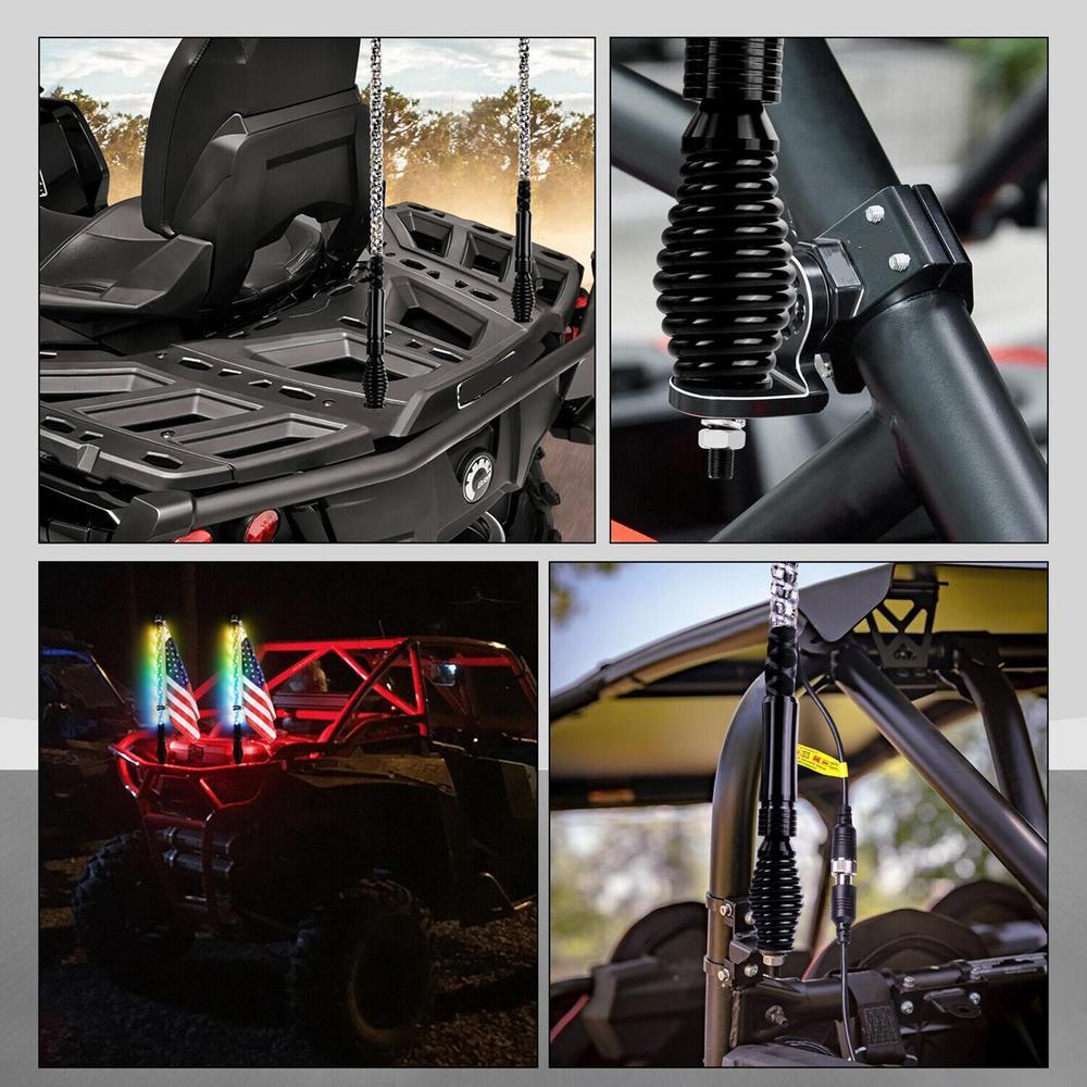 Antenna Spring Mount Bracket For UTV ATV Truck Car Off Road LED Whip CB Aerials