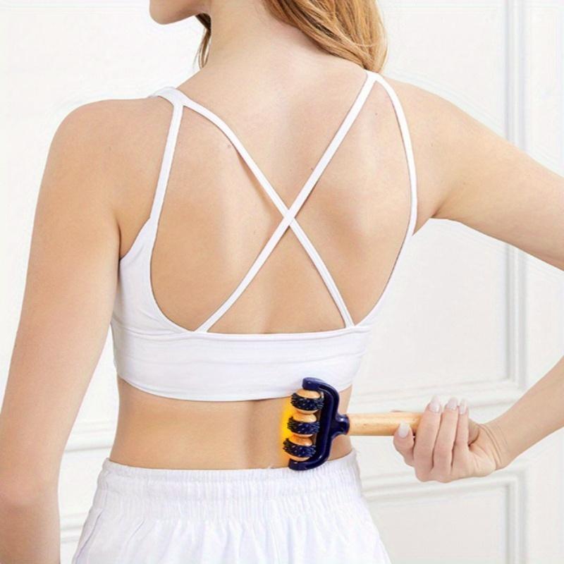 T-Shaped Massage Roller - Multifunctional Deep Tissue Massager for Face, Legs, Abdomen & Body, Portable for Travel/Home