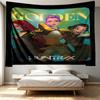 KPop Demon Hunters Print Tapestry - Portable Wall Decor Cloth, for Home, Dorm, Travel, Bedroom, Living Room - Ideal Birthday Housewarming Gift