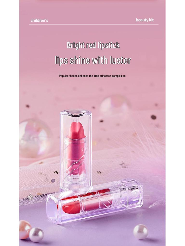 Princess Makeup Set for Girls - Cosmetics Box with Lipstick & Nail Polish