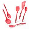 Set 6 Utensili da Cucina in Silicone Antiaderente Spatola Crema Burro Coltello Raschietto Pennello Olio Frusta Clip per Alimenti Utensili da Cucina