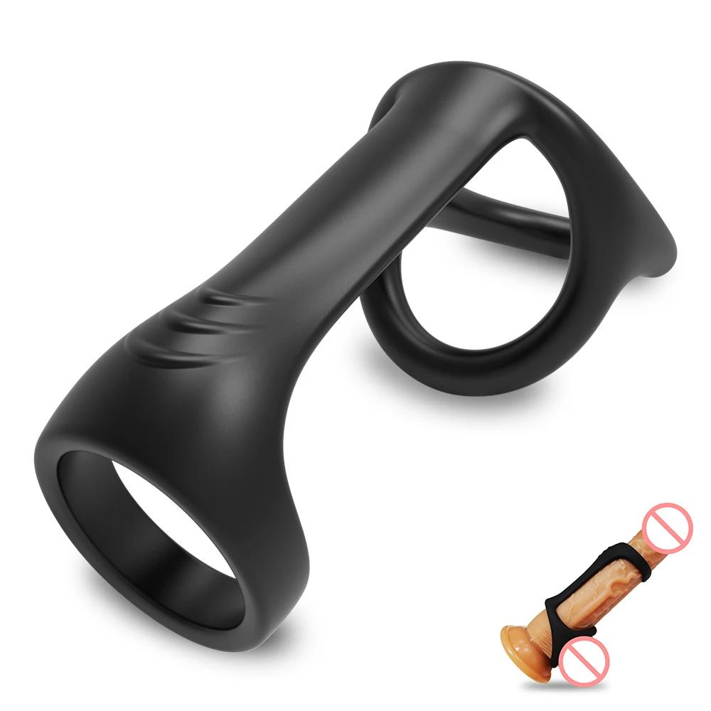 Penis Ring For Men Silicone Cock Ring Sex Toys For Man Delay Ejaculation Stronger Erection Adult Goods Erotic Toys For Couple 18