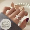 Korean S925 Silver Cross Military Flower Ring: Retro, Adjustable, Fashionable Hip-Hop Index Finger Design for Women.