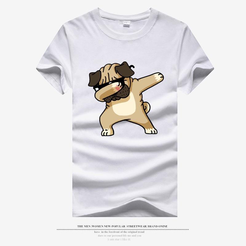 Premium Quality Men's T-shirts Featuring Adorable Cartoon Dogs For Summer Casual Wear