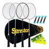 Senston Badminton 4 Badminton 1 Badminton 6 Nylon Suitable for Family and Friends Set Rackets, Bag, Badmintons,