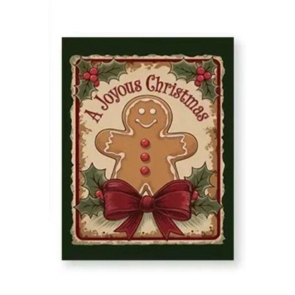 Vintage Christmas Metal Wall Decoration, Holiday Sticker Sign