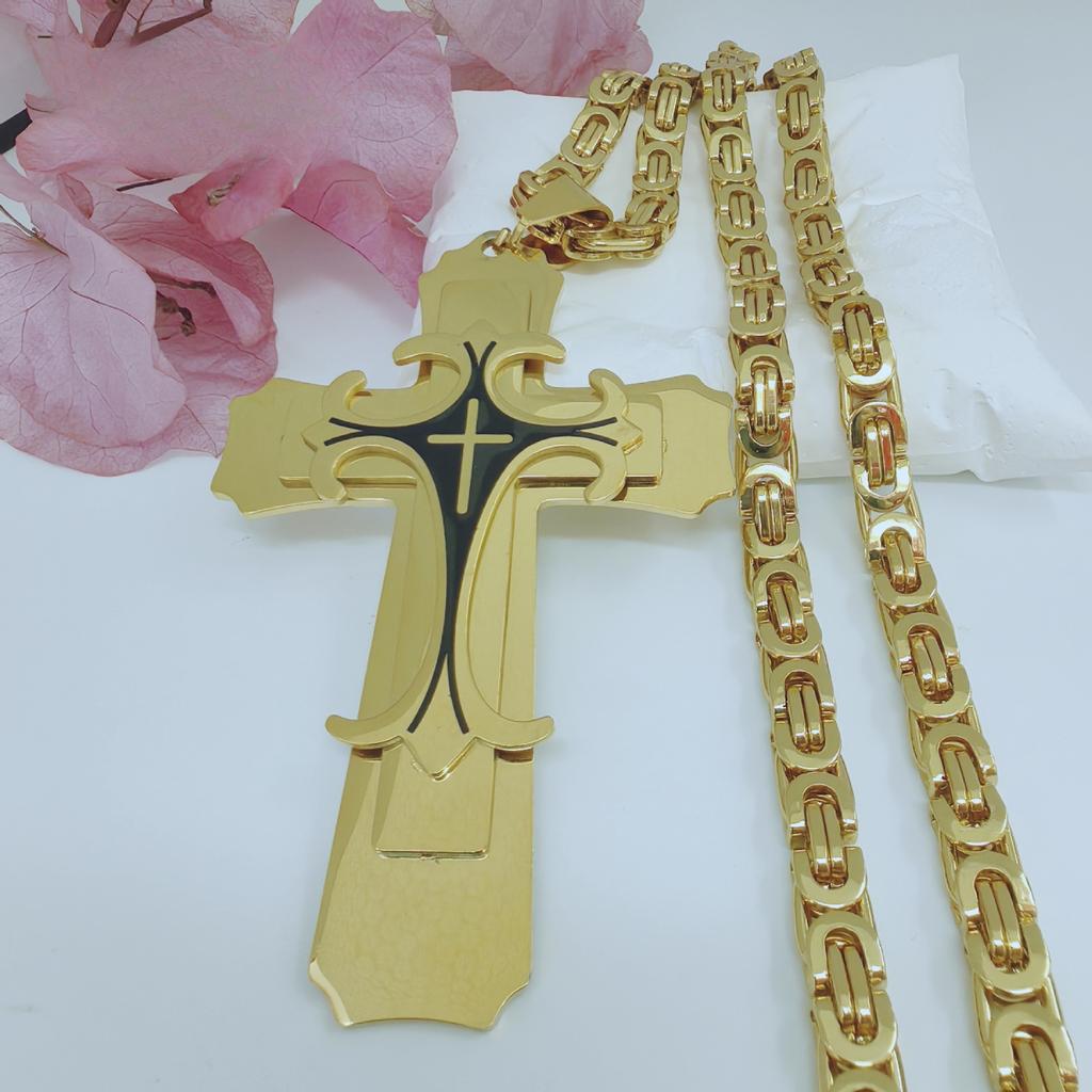 Fashion Trend Personalized Men's Pendant Necklace Jewelry Cross Jewelry Accessories 2026