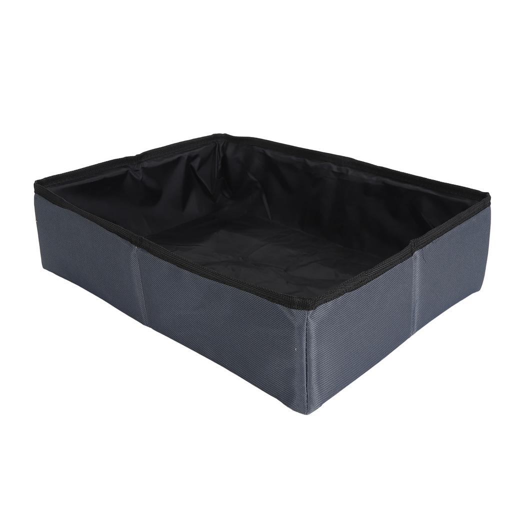 Folding Cat Litter Box 600D Oxford Fabric Travel Litter Box Easy To Clean Reusable Cat Toilet Box