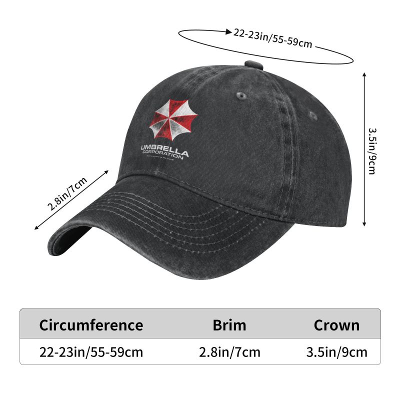 Punk Unisex Baumwolle Umbrella Corporations Baseball Cap Erwachsene Videospiel Einstellbar Papa Hut Frauen Unisex Hip Hop