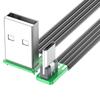 90-градусный кабель USB 2.0 - Micro USB с угловым разъемом для смартфонов, планшетов и других устройств, поддерживает быструю зарядку и передачу данных