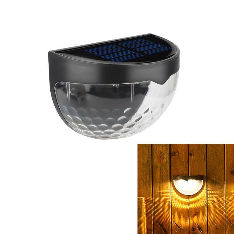 Solar Led Night Light For Outdoor Garden Wall Fence Decor Waterproof And Energy-efficient