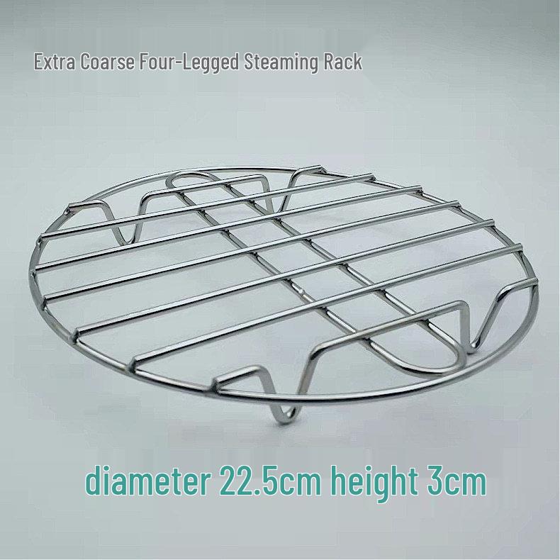 Stainless Steel Mini Steaming Rack & Heat Insulation Pad for Electric Pots