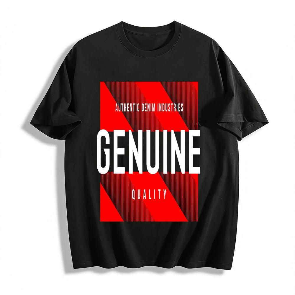 

Authentic Denim Industry Quality Print Casual Top Pure cotton T-shirt XXS