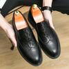 Men's Leather Casual Shoes Brand Comfortable Dress Shoes for Men Slip On Oxfords Shoes Fashion Mocassins Homme Plus Size 38-46