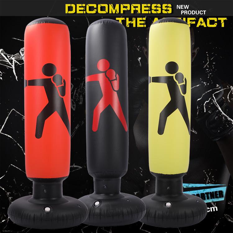 

Inflatable Standing Boxing Sandbag: Home Fitness Tumbler for Adults