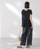 Nano Universe Multifunctional Strong Twist French Sleeve Front and F Women's Knit, 2-Way Back, 010, Black, 673-5222308