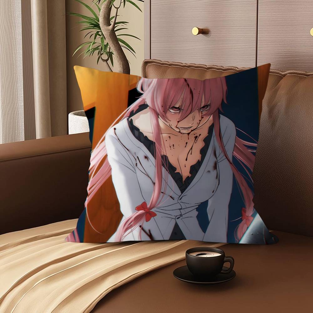 F-Future D-Diary Cartoon Animation Cushion Cover Pillowcase Upholstery Sofa Throw Pillow Home Decor Pillowcas