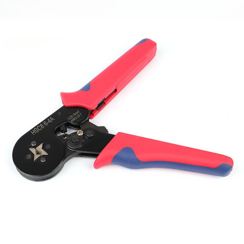 1200pcs Cold Crimp Terminal Set Crimping Pliers HSC8 6-4 6 Sets European Pipe Type Terminal Block Set