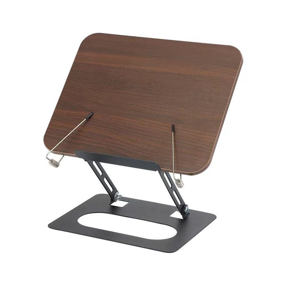 360° Rotating Base Book Stand Foldable Laptop Holder Thick Reading Rack for Readers
