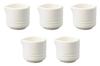 Set of 5 White Matte Fresh [5.8 X 5 X 5 Cm (60cc)]  Western-style Tableware, Made In Japan, Setomonohonpo