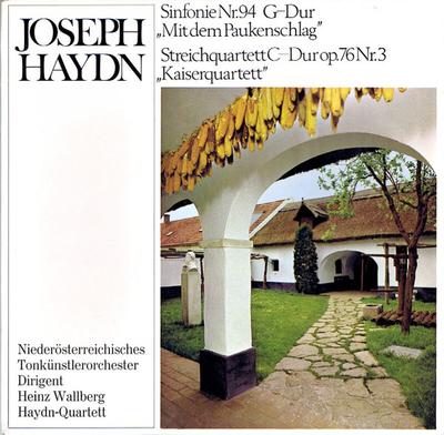LP Record HEINZ WALLBERG, TONKUNSTLER ORCHEST - Haydn: Sinfonie Nr. 94 G-dur Mit De SPRJH PREISER RECORDS Austria Classical Used