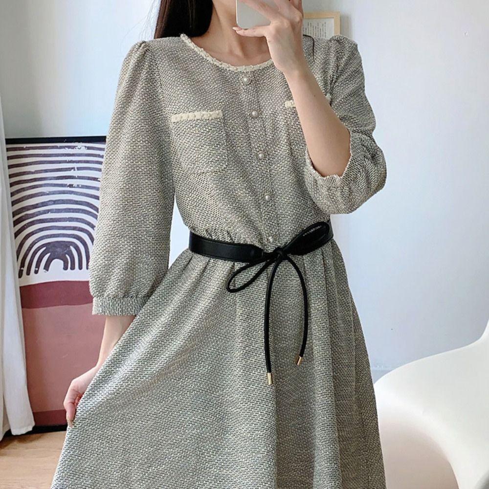 Wide Leather Thin Belt Waist Chain Knotted Waist Belt Fashion Waist Band  Women
