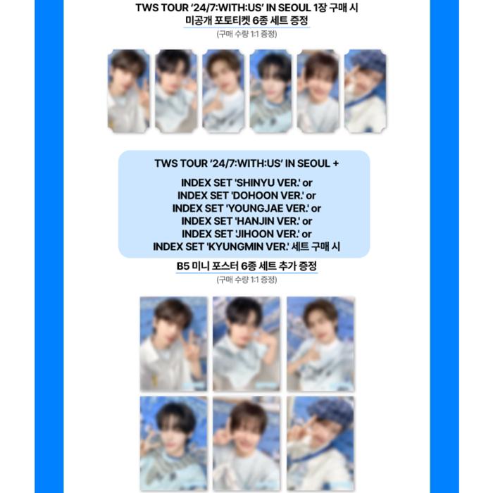 [Pre-order] TWS TOUR 24/7:WITH:US IN SEOUL, INDEX SET (Online Benefit)