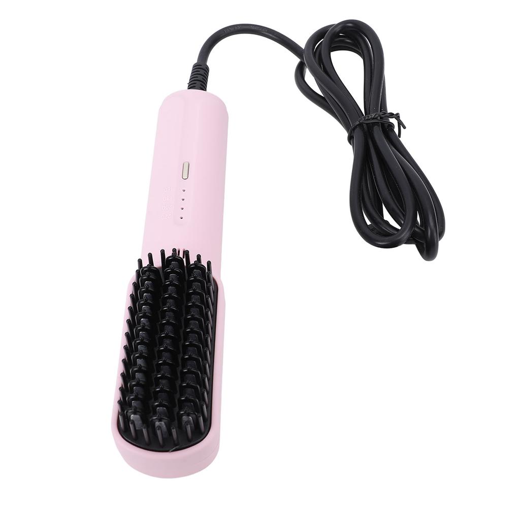 Hair Straightening Brush Negative Ionic Hair Straightener Brush Hairdressing Tool Heat Settings Anti