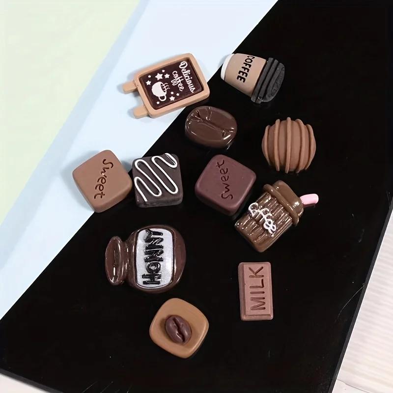 12Pcs Mini Coffee Creative Refrigerator Stickers Message Board Fixed Magnet Home Decor