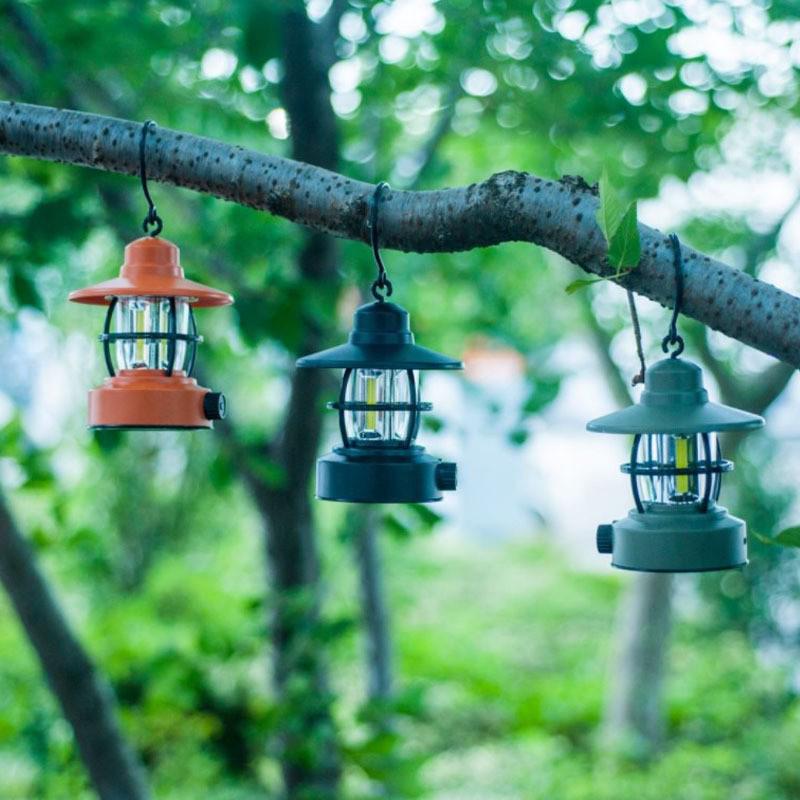 Retro Outdoor Camping Lantern - Emergency, Work, and Handheld Light for Hiking and Outdoor Use