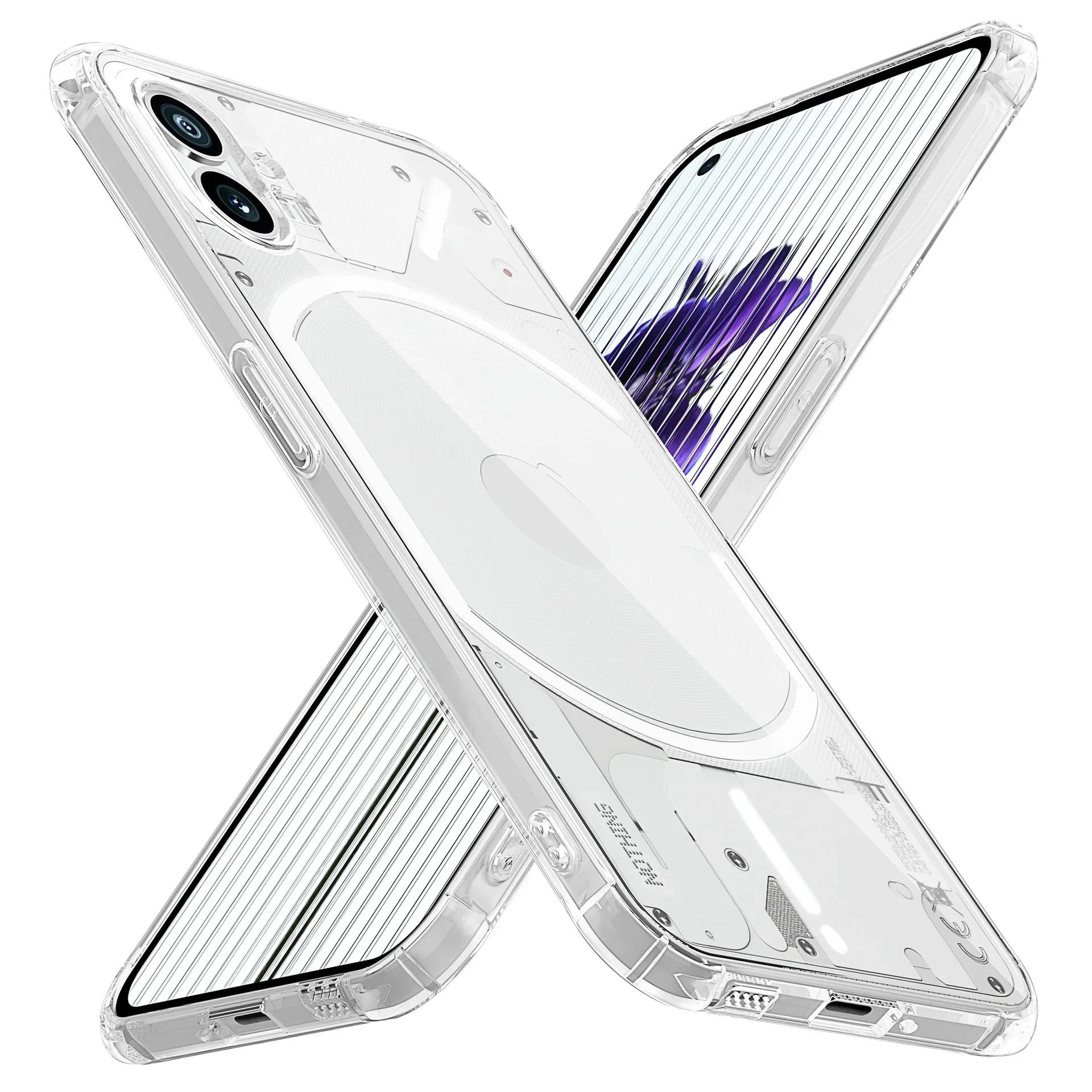 

Airbag Case for Nothing Phone 1 2 2A (1) (2) One Two Phone1 Phone2 Soft Clear Coque Silicone Shockproof Thin Protect Cover Funda Nothing Phone(2) чистий