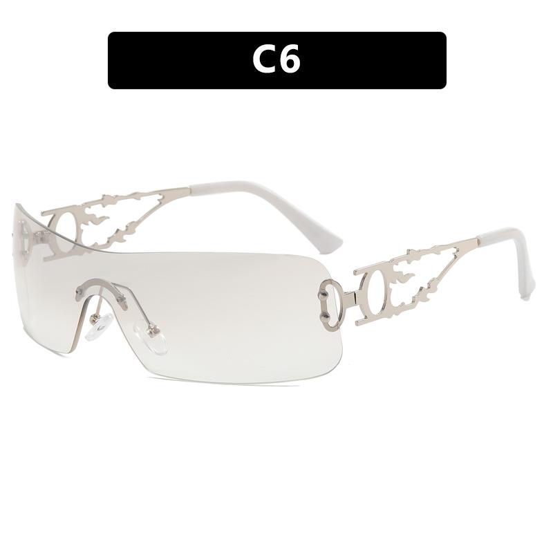 

Fashion Rimless Hollow Sunglasses Spice Girls Variety Driving Sunglasses Tide Wear Street Photography Beach Excursions