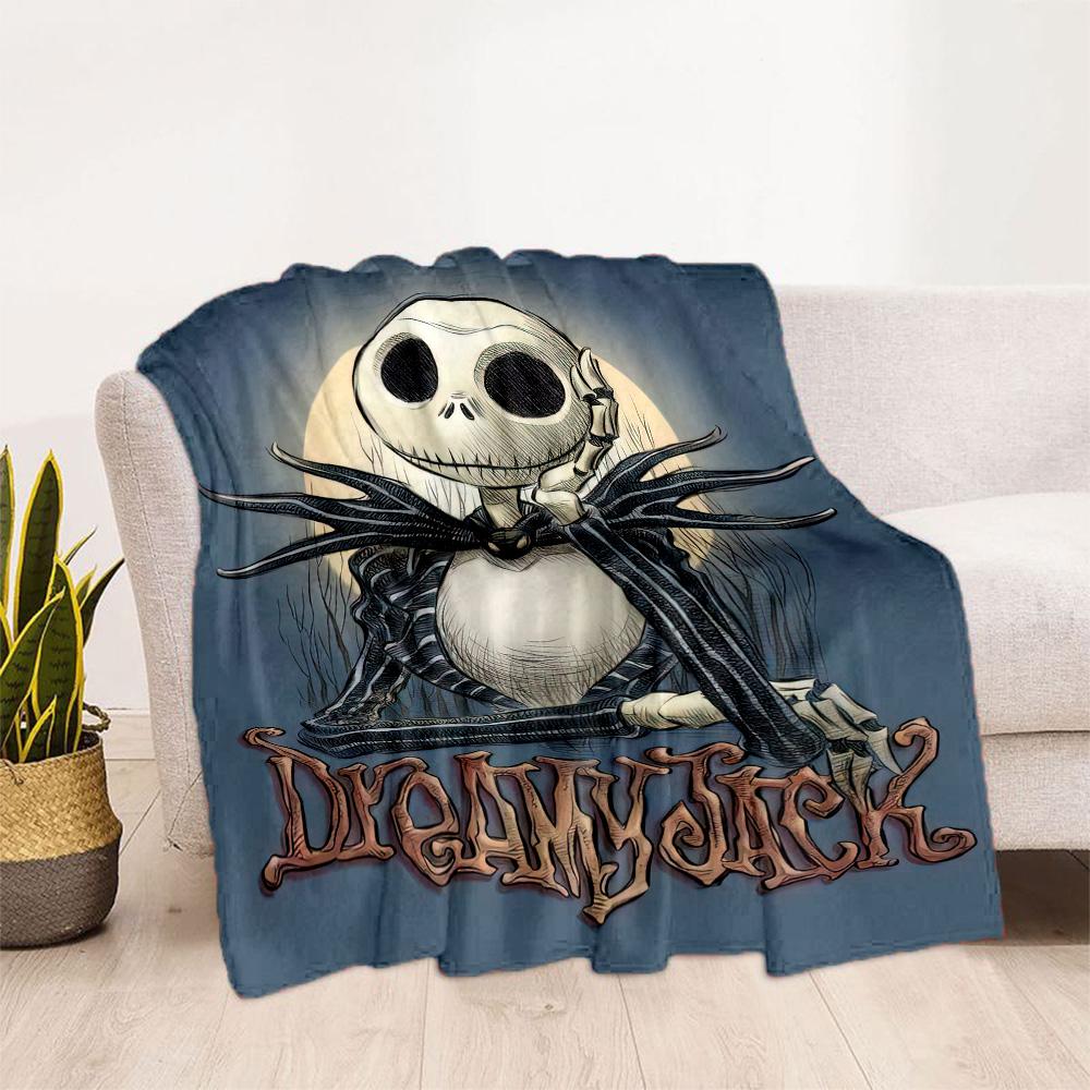 Christmas Nightmare Blanket Durable Comfort Perfect for Bed Seaside Couch All-Season Use Playful Design Ideal Gift for Friends Family Couples Picnic