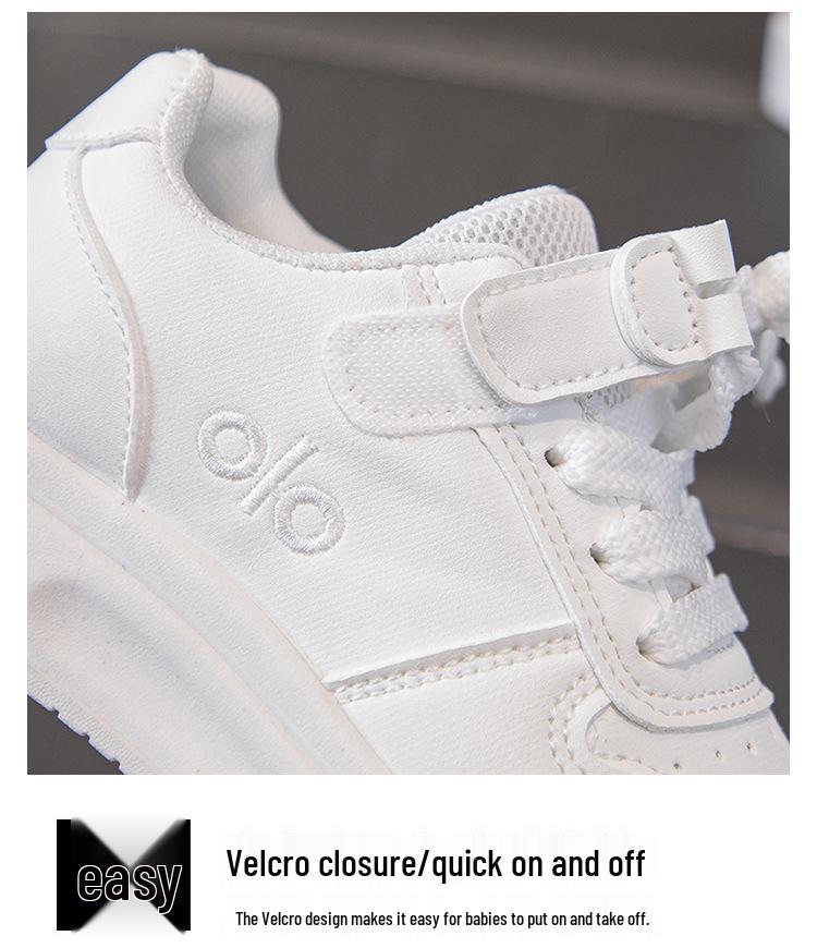 Kinder-Schwarz-Weiß-Boardingschuhe – Frühjahr/Herbst 2026, Leichte Freizeit-Sneaker für schulpflichtige Kinder.