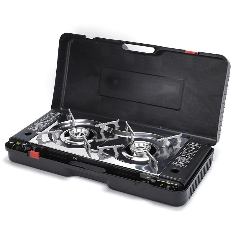 Linpan Outdoor Portable Double Burner Butane Stove Standard